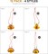4E's Novelty Thanksgiving Necklace Crafts for Kids Bulk – 12 Pack DIY Turkey Craft Kit with 4 Styles, Self Adhesive Foam Beads & Strings, Toddler Thanksgiving Crafts, Classroom Party Favors & Fall Fun